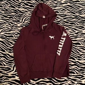 VS Pink full zip hoodie size Medium